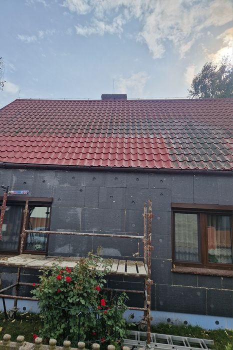 Mycie elewacji, dachów, kostki, paneli, fasad szklanych