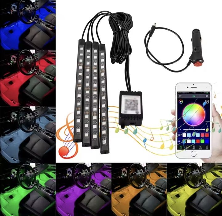 Luzes Led interior carro