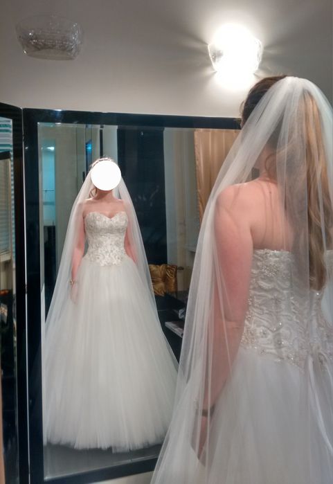 Suknia ślubna, Księżniczka, 36/38 – IVORY + WELON I HALKA
