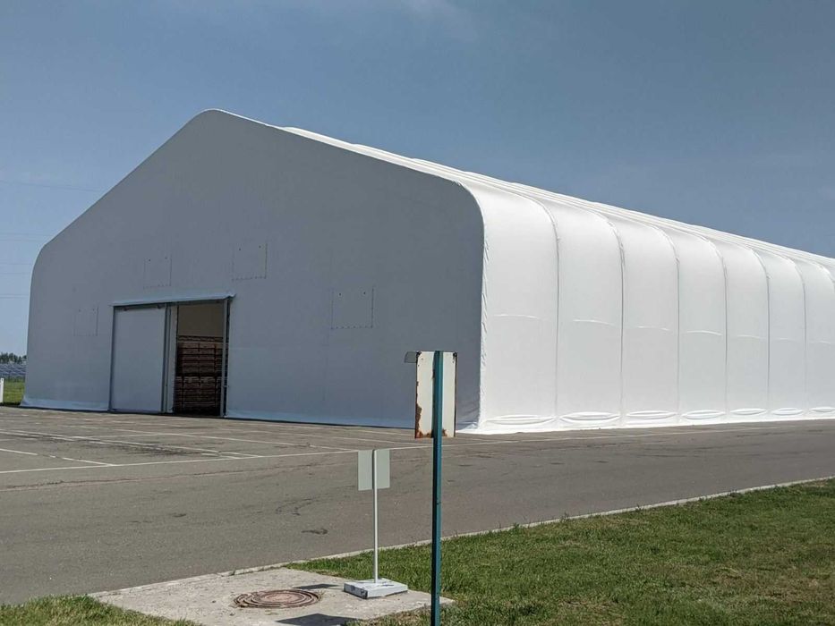 Ангар, каркасно-тентовий, збірно-розбірний, 30х80 м.