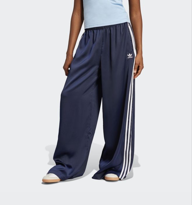 Трендові широкі штани Adidas палаццо / оверсайз