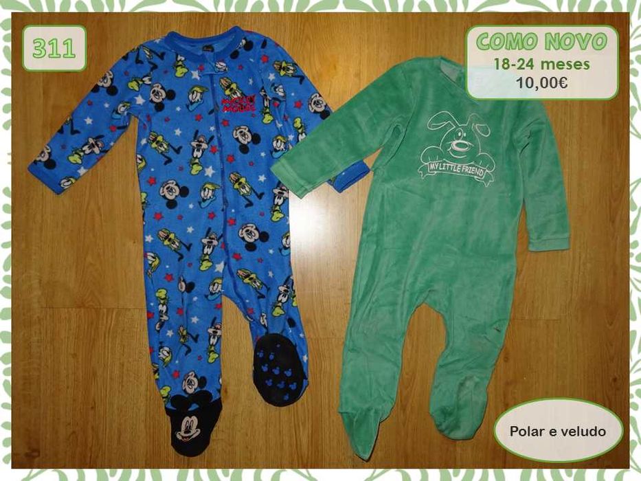 Babygrows 18 e 18-24 meses
