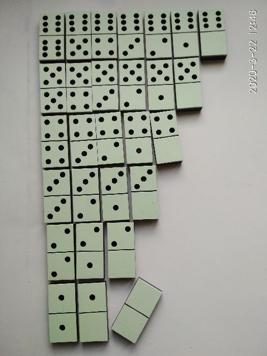 Домино производства СССР, Днепропетровск в пластиковой коробке,, состо