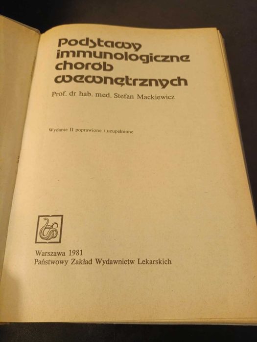 Podstawy immunologiczne chorób wewnętrznych - Stefan Mackiewicz