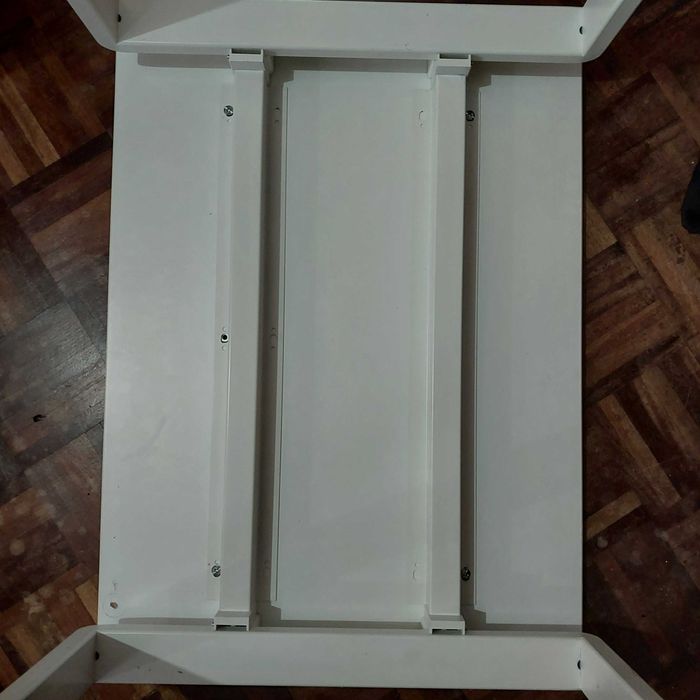 Secretaria ferro com tampo madeira