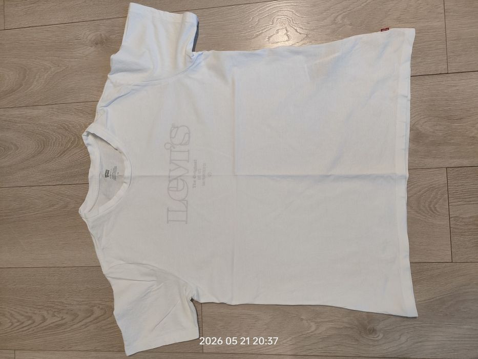 Biały t-shirt męski Levi's rozmiar L