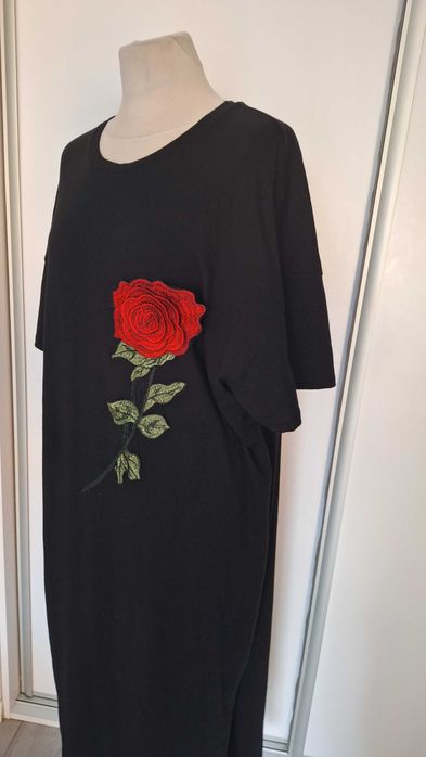 elgancka długa sukienka w roz52/54wiskoza