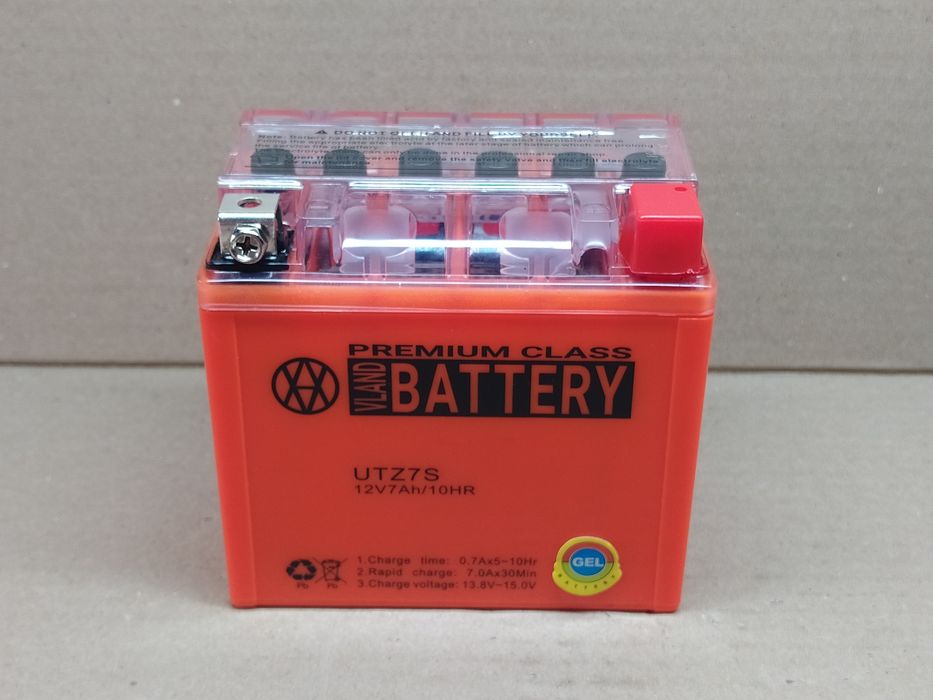 Акумулятор мото GEL 12V 7Ah (114-70-106mm) UTZ7S "VLAND" 2026