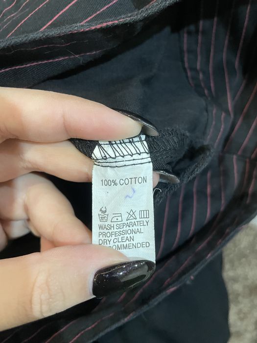 Міні спідниця Living Dead Souls в смужку punk goth