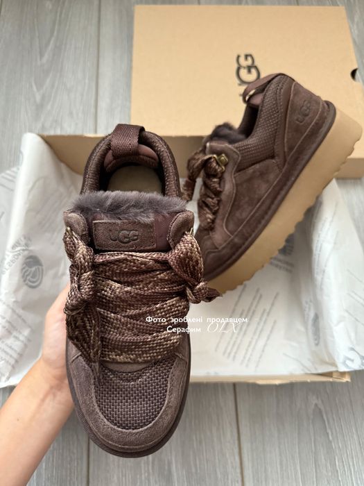 Оригинальные кроссовки Avstralia UGG Lowmel Sneaker Platform Chocolate