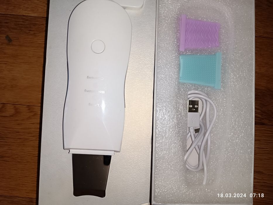 Ультразвуковой скрабер для чистки лица Cosmetology Shovel