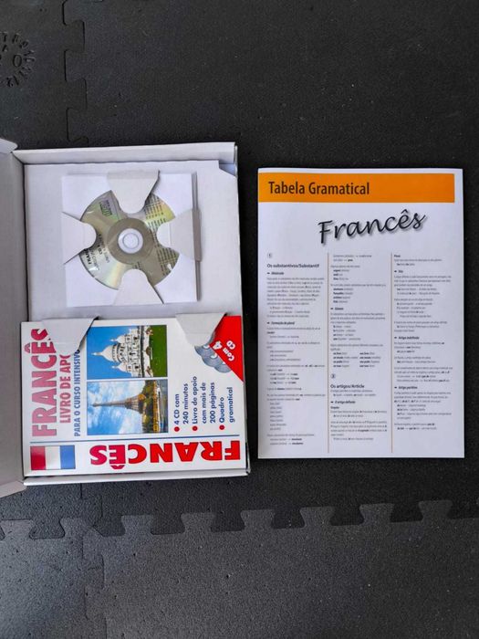 Curso de espanhol e francês com CD's