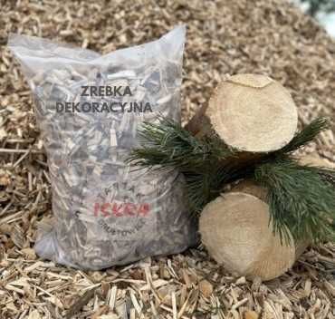 zrębka ogrodowa sosnowa, zrębka ozdobna  ,zrębka