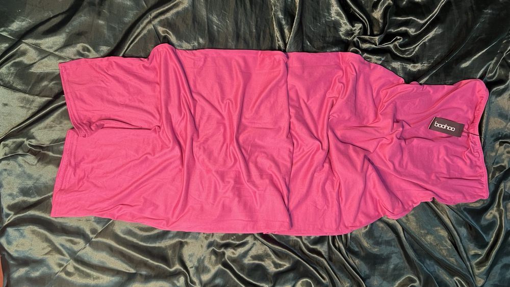 Vestido liso boohoo novo