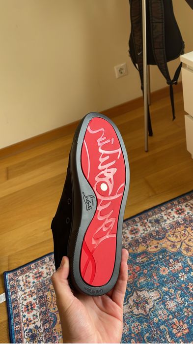 Tenis Louboutin Louis Junior preto