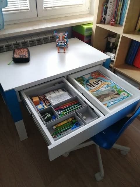 Biurko Ikea rosnące pahl z szufladami