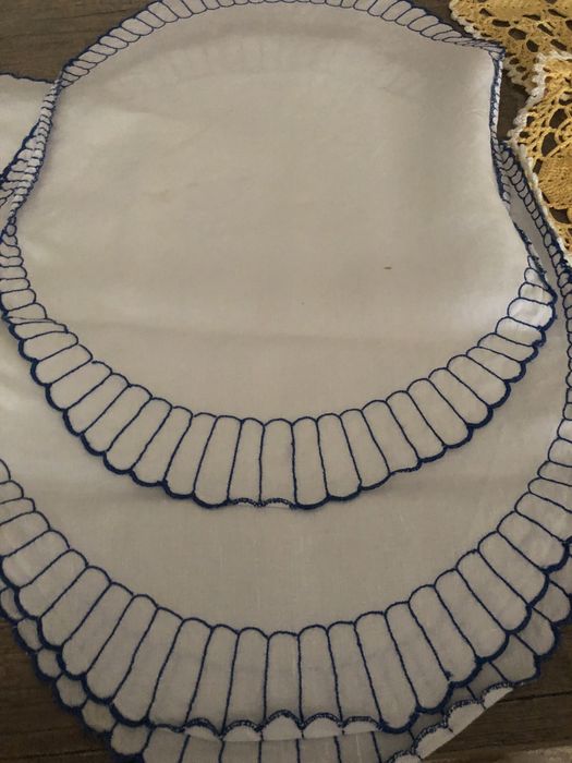 Panos de  cozinha em renda e tecido