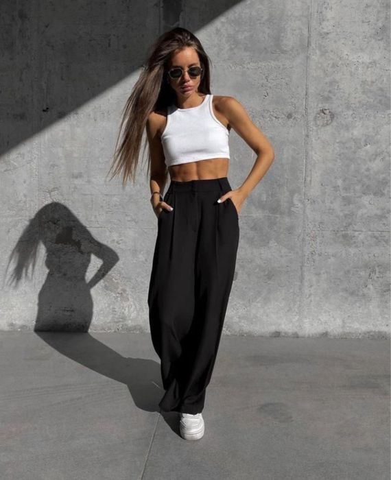 брюки палаццо штани