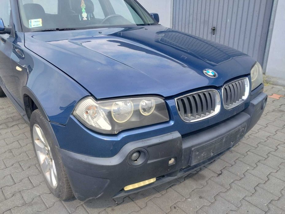 Maska przód przednia BMW X3 E83 Mysticblau Metallic, części