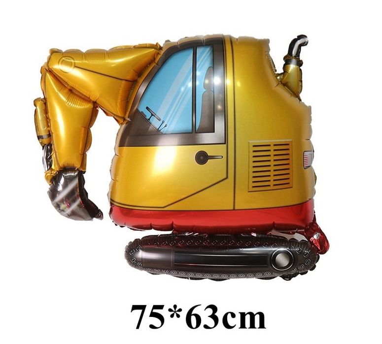 Pack de Balões e bandeira aniversário tema Construção