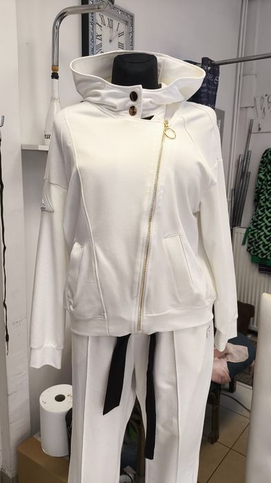 La mu piękna bluza ramoneska biała bawełna rozm S m l xl XXL