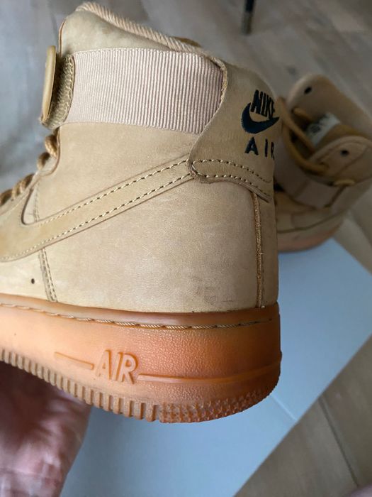 Nike Air force 1 Flax Beżowe Camel