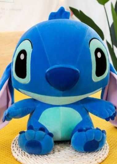 Великий Плюшевий Стіч Велика М'яка Іграшка Обіймусь 40см Игрушка Стич