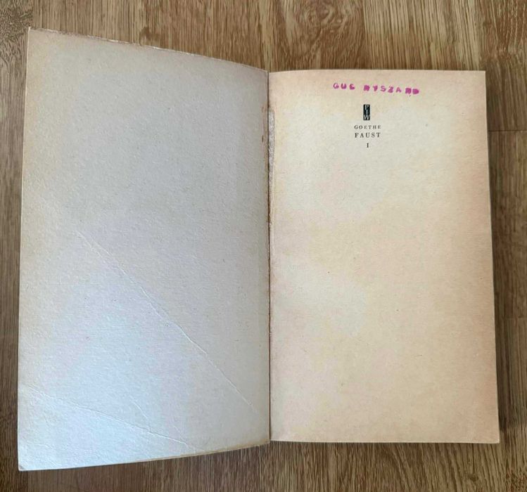 Książka J.W Goethe pt " Faust " rok wydania 1967 WYSYŁAM Olx