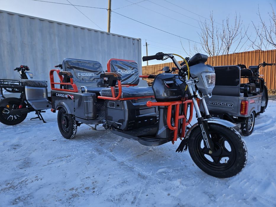 Трицикл электро ГРУЗОПАССАЖИРСКИЙ  трехколесный электротрицикл tr1 tr5