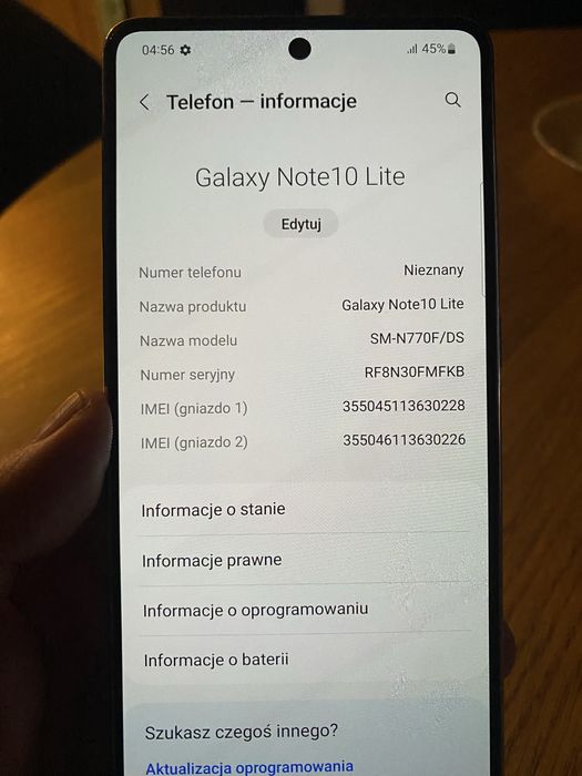 Samsung Note 10 Lite 6/128gb