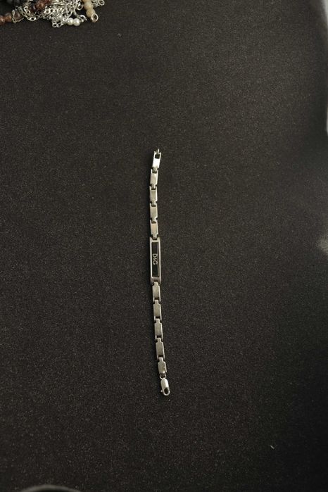 Срібний браслет D&G 925  21 см, чоловічий