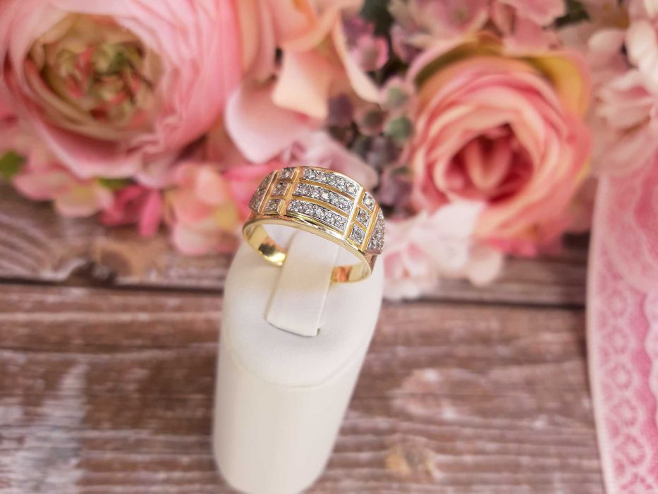 NOWY ZŁOTY PIERŚCIONEK 3,86 GR. próba: 333 roz. 20 Komis Redi