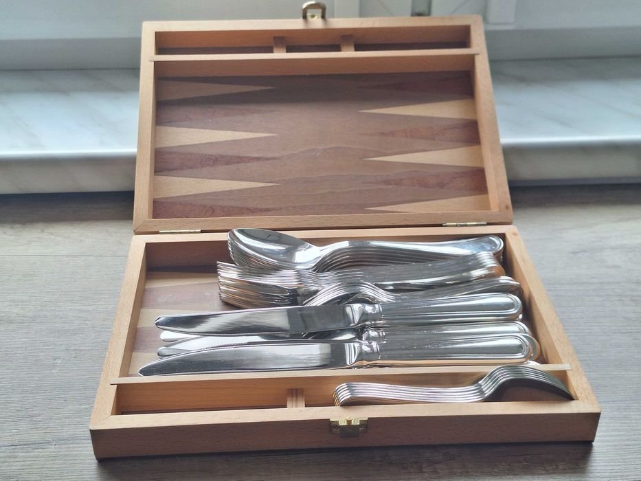 Zestaw sztućców posrebrzany 30 częściowy Sambonet Contour Rosenthal