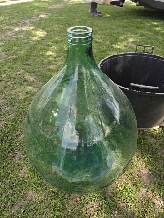 Balon gasior dama do wina 34L + kosz plastikowy