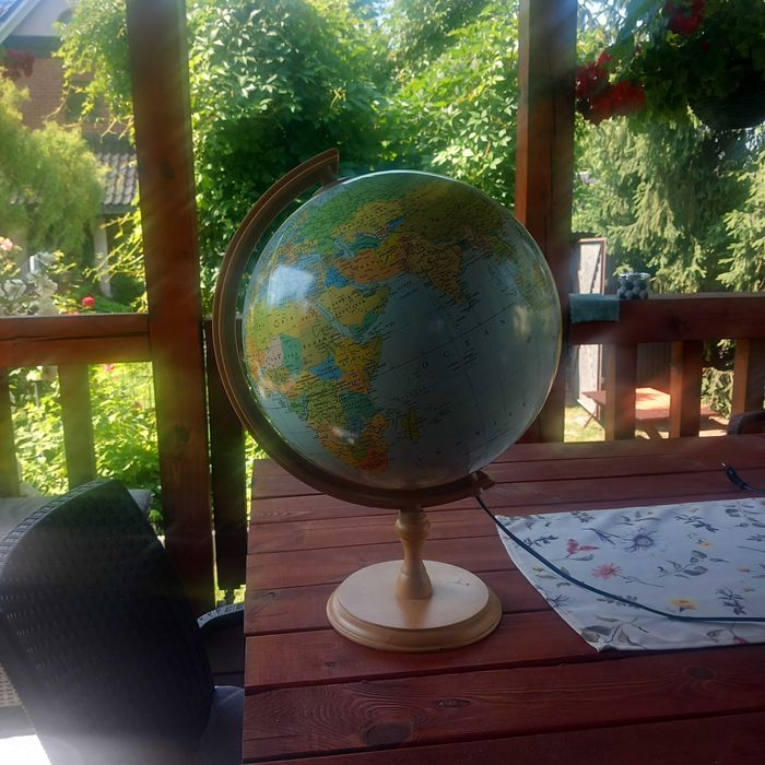Globus podświetlany mapa Świata