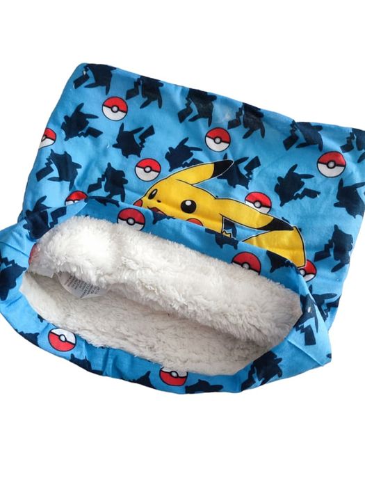 Ciepła czapka zimowa z pomponem + rękawiczki + komin Pokemon 54