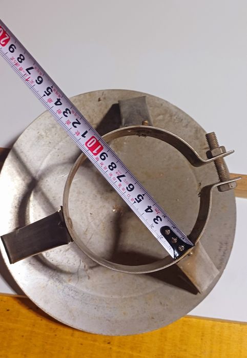 Chapéu de chaminé inox tubo 10cm