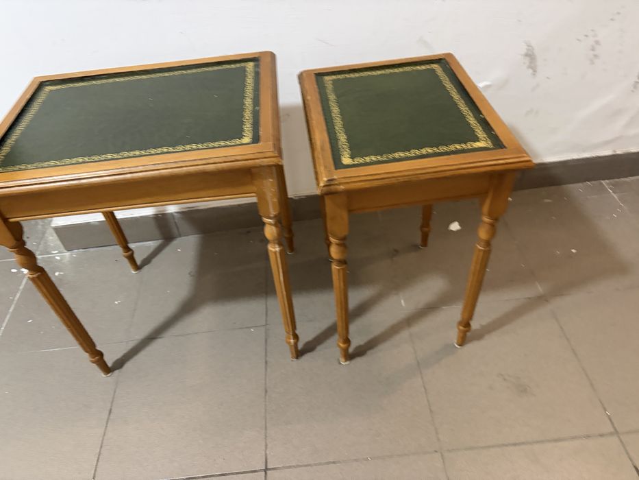 2 stoliki drewniane