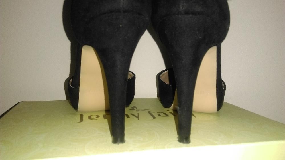 Czarne sandały szpilki CCC rozm. 37