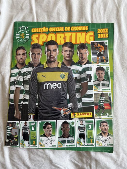 caderneta oficial sporting clube de portugal epoca 2012/2013 completa