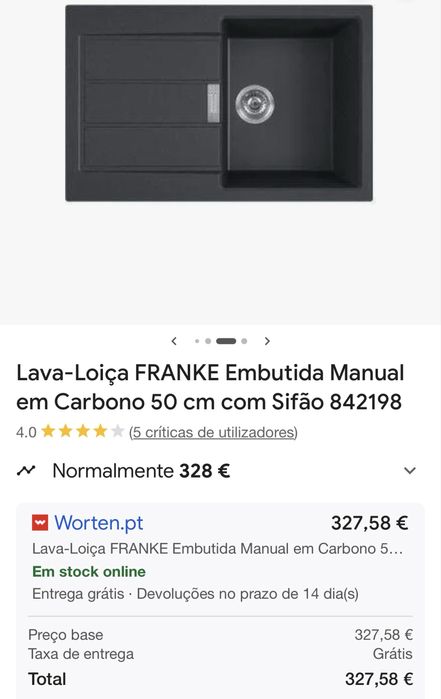 Lava loiça Franke NOVO