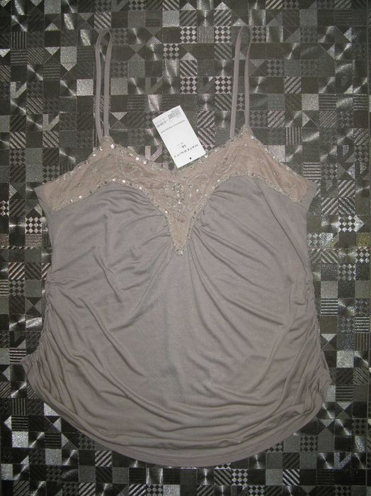 Нежная вискозная майка топ для беременных Dorothy Perkins UK14