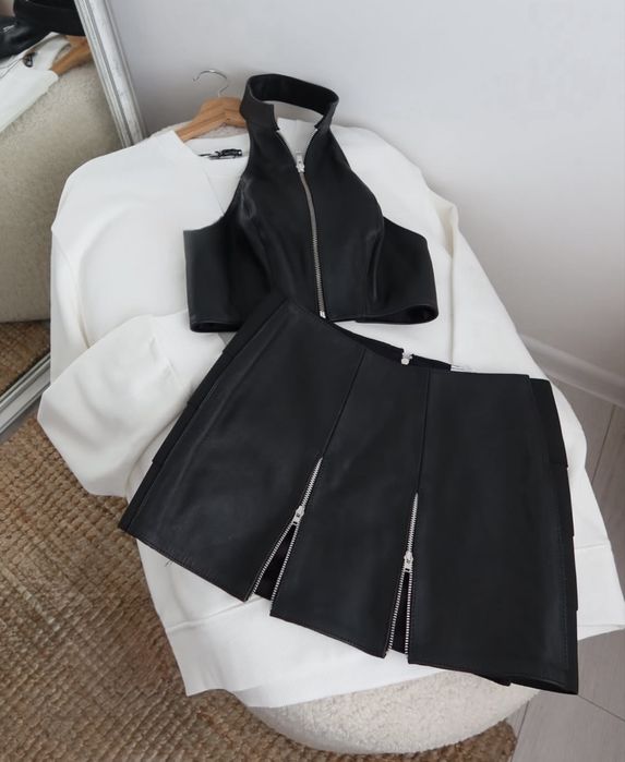 костюм з натуральної шкіри