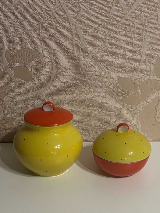 Сахарница и масленка от сервиза "К завтраку" Довбыш СССР