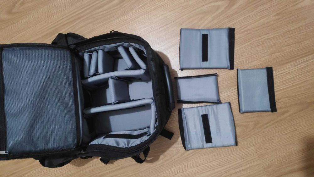 Mochila de transporte para equipamento fotográfico