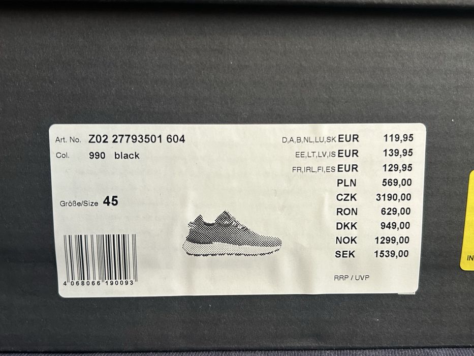 Buty Marc O’Polo roz. 45 męskie czarne
