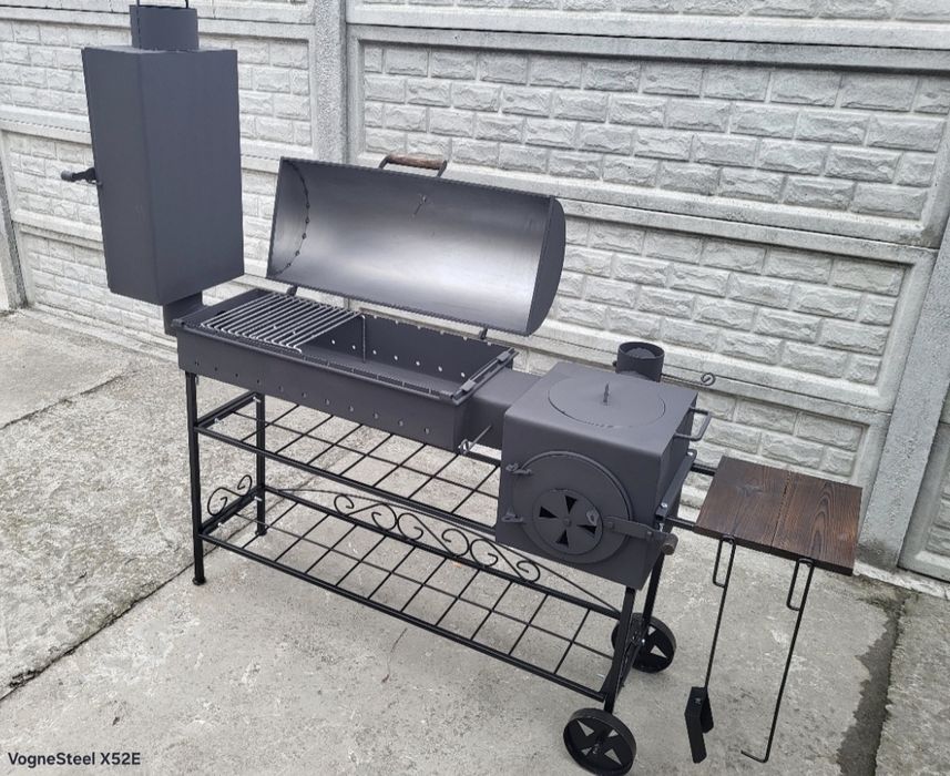 5мм! Подвійне Усилення! Мангал 4в1 - Барбекю, Коптильня, Піч під Казан