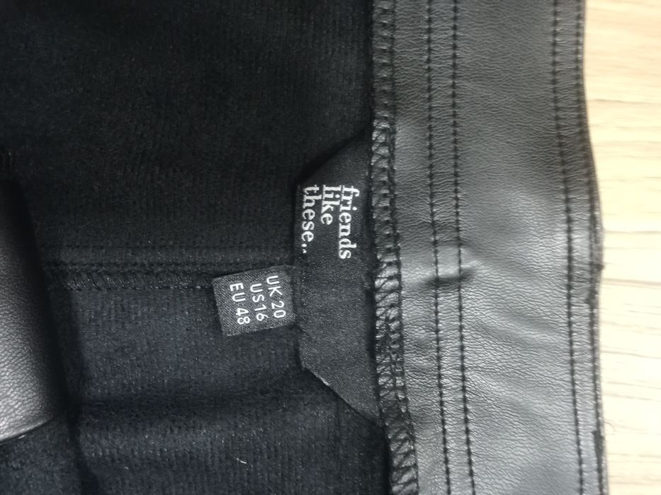 Шкіряна спідниця / юбка / спідниця міді 54 - 56 розмір