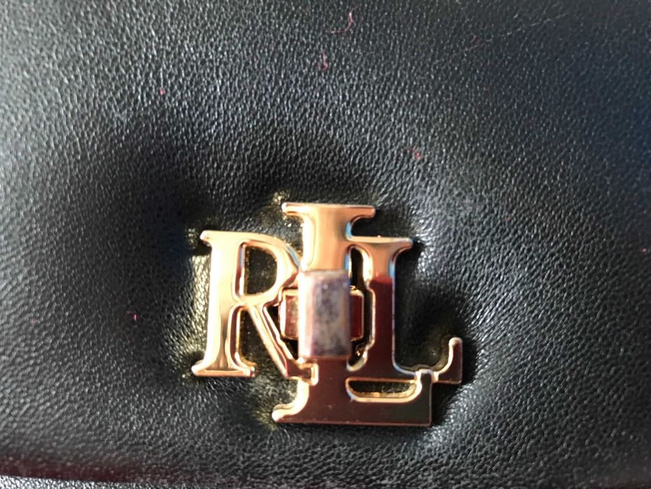 Torebka skórzana Lauren Ralph Lauren PUFD SOPHEE 22 czarna