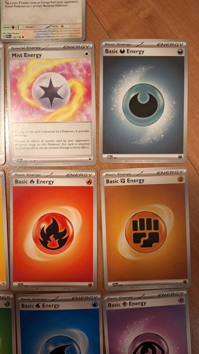 Karty Pokemon Energy - 10 szt. Oryginalne